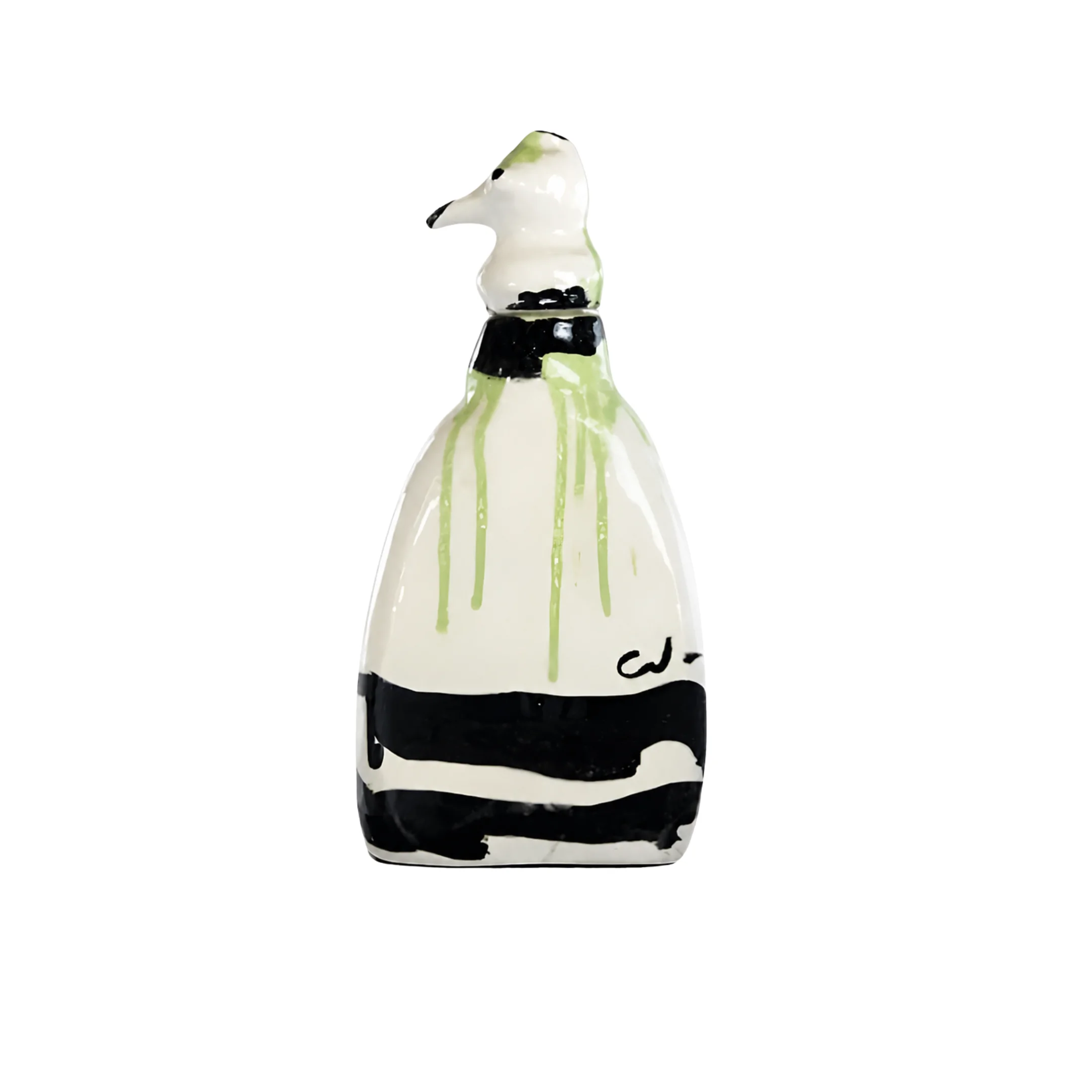 Jarrón III (Blanco/Verde)